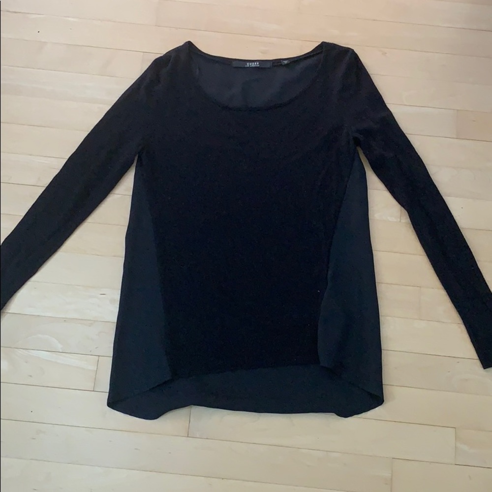 Guess black sweater/blouse